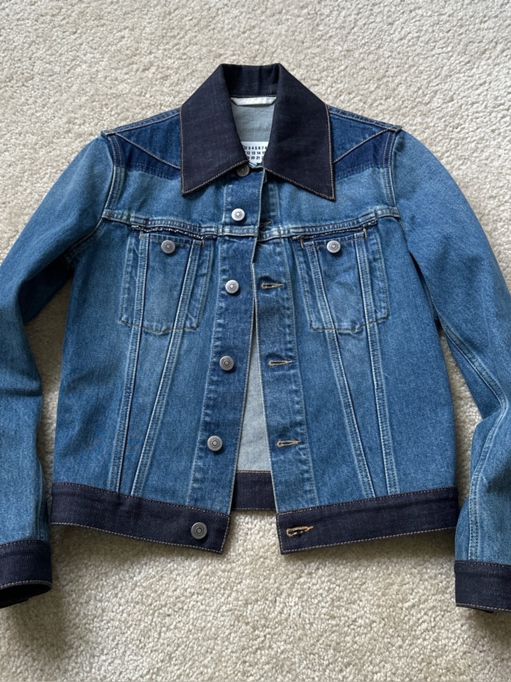 Maison Margiela womens multi panel denim jacket